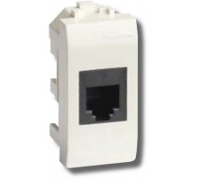 Розетка RJ-45 1 модуль, черная (77646N)
