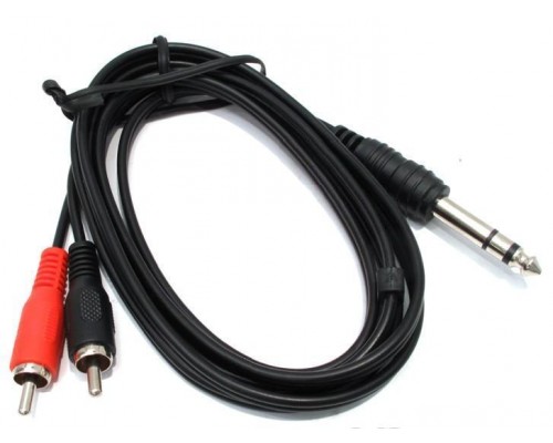 2xRCA(штекер)-Jack 6,3(штекер)