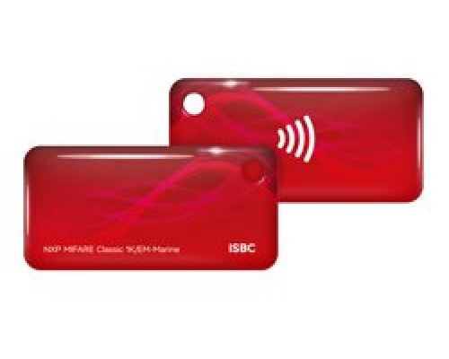 RFID-Брелок ISBC Em-marine + Mifare Classic 1K (Красный)