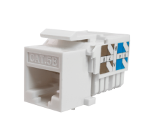 Модуль-вставка Keystone Кат5е, инстр.зад, белый UTP (10-0313)