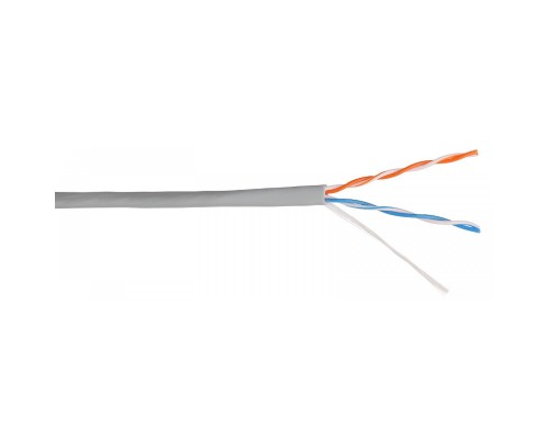 U/UTP 2pair, Cat5e, In, PVC (TWT-5EUTP2-GY)