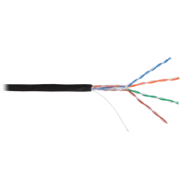 F/UTP 4pair, Cat6, Solid, Out, PE (4741B-BK)