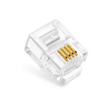 Коннекторы 6P4C (RJ-11) (100шт) (10-0227)