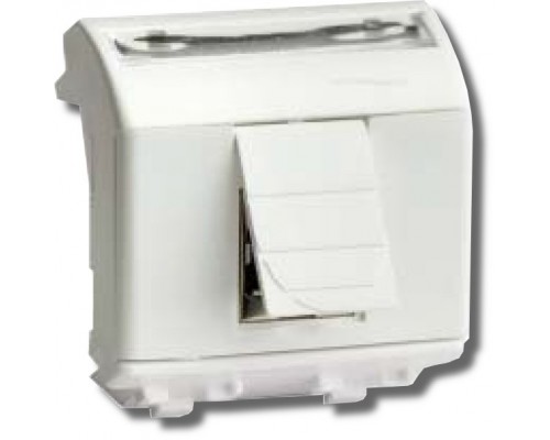 Розетка RJ-45 Brava 2 модуля белая (76642B)