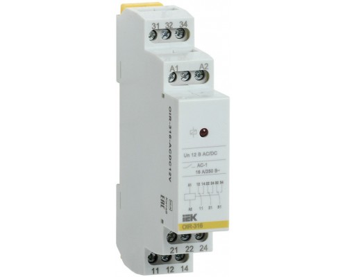 Реле промежуточное модульное OIR 3 контакта 16А 230В AC (OIR-316-AC230V)