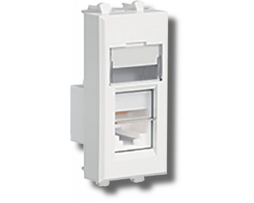 Розетка RJ-45 Avanti 1 модуль экранированная белое облако (4400361)
