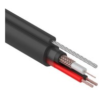 КВК-П-2+2x0,75 мм², +ТРОС (Cu/Cu) черный REXANT (01-4107)