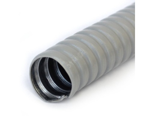 Металлорукав в ПВХ оболочке серый МРПИ-20 Строитель PR04.0249