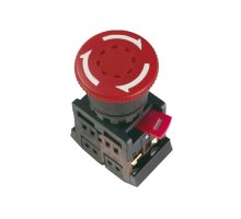 Кнопка AE-22 ""Грибок"" с фиксацией красн. D=22мм (BBG10-AE-K04)