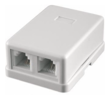 STK-RJ-45(8P8C), CAT.6, 2 выхода, Dual IDC компьютерная розетка