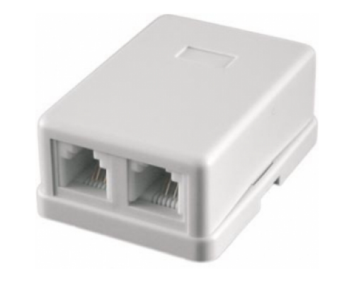 STK-RJ-45(8P8C), CAT.6, 2 выхода, Dual IDC компьютерная розетка