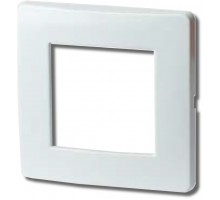 Рамка на 2 модуля (одноместная), белая (75010W)