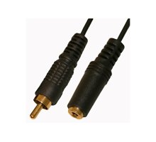 Jack (гн.) моно, 3,5мм-RCA (ш) со шнуром 0,3м.