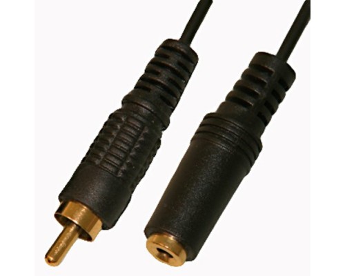 Jack (гн.) моно, 3,5мм-RCA (ш) со шнуром 0,3м.