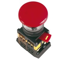Кнопка AEAL22 "Грибок" с фиксацией красный D=22мм (BBG60-AEAL-K04)
