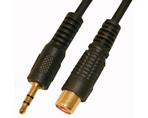 Jack (ш) моно, 3,5мм - RCA (гн.) со шнуром 0,3м