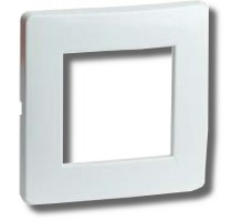 Рамка на 2+2 модуля (двухместная), белая (75012W)