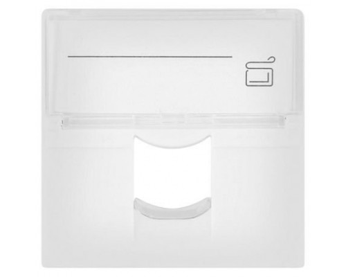 Лицевая панель 1 порт (45х45, Keystone, шторка) (10-0304)