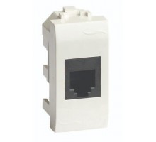 Розетка RJ-45 Brava 1 модуль слоновая кость (75654S)