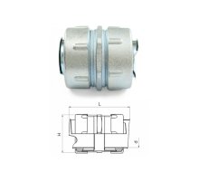 Муфта соединительная для металлорукава МСМ-15 (zeta40810)
