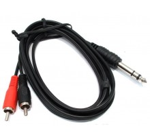 2xRCA(штекер)-Jack 6,3(штекер)