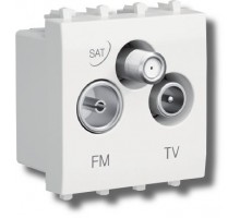 Розетка TV-FM-SAT Avanti 1 модуль ванильная дымка (4405532)