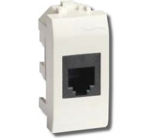 Розетка RJ-45 Brava 1 модуль белая (76647B)