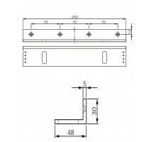 L-кронштейн для EMC 600 ALH и EMC 600-2 ALH