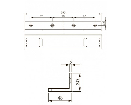 L-кронштейн для EMC 600 ALH и EMC 600-2 ALH