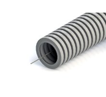 Труба ПНД лёгкая безгалогенная (HF) серая с зондом D=20 (PR02.0130)