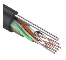 UTP 4PR 24AWG CAT5e 305м OUTDOOR+ТРОС*1 REXANT (01-0046)