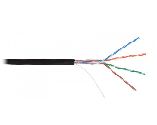 U/UTP 4pair, Cat5e, Solid, Out, PE (4600B-BK)