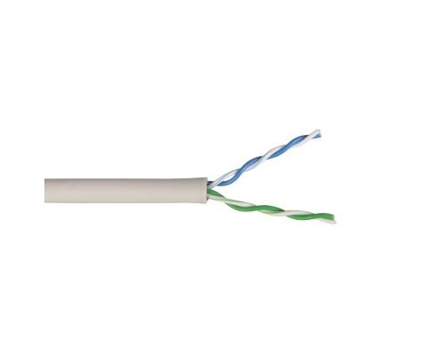 U/UTP 2x2х24AWG кат.5E solid PVC (LC1-C5E02-121)