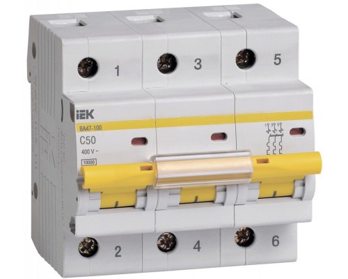 ВА 47-100 3Р 50А 10 кА С (MVA40-3-050-C)