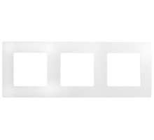 Рамка 3 поста ETIKA, белая (672503)