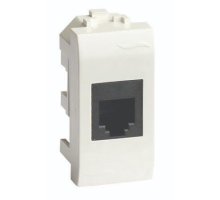 Розетка RJ-45 Brava 1 модуль слоновая кость (75457S)