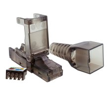 Коннектор 8P8C UTP 6A (RJ-45) безынструментальный (10-0239)
