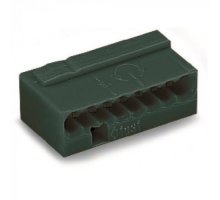 WAGO 243-208 Клемма MICRO 8-проводная темно-серая