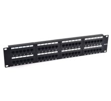 Патч-панель 19", 48хRJ-45, UTP, Cat.5e, 2U (10-0405)