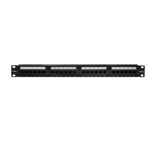 Патч-панель 19", 24хRJ-45, UTP, Cat.5e, 1U (10-0403)