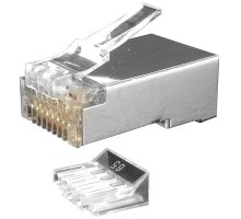 RJ-45 (8P8C) CAT6, экран., со вставкой