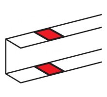 DLP накладка на стык профиля для кабель-канала 105х50 мм белый (010696)