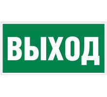 Пластик Фотолюм. (Е-22) Указатель выхода (150х300)