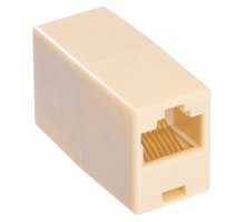 RJ-45 (розетка)-RJ-45 (розетка) (бежевый)