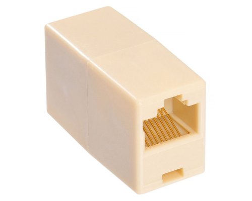 RJ-45 (розетка)-RJ-45 (розетка) (бежевый)