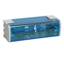 Шина на DIN-рейку в корпусе (кросс-модуль) ШНК 2х15 L+PEN (YND10-2-15-125)