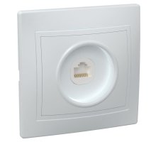 Розетка компьютерная RJ45 KVARTA РК10-КБ кат.5е скрытой установки белый (EKK10-K01-DM)