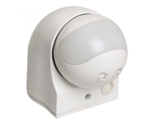 Датчик движения ДД-010 1100Вт 180град 10м IP44 белый (LDD10-010-1100-001)