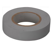 Изолента серая ПВХ 19х25х0.13мм (KR-09-2208)