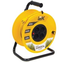 Удлинитель на катушке УК40 4 места без заземления с термозащитой 2х1,0мм2 40м Garden (WKP23-10-04-40)
